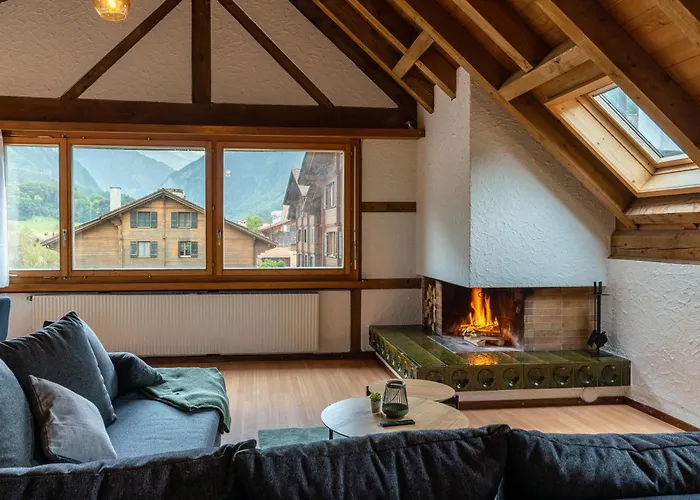 Apartman Jungfrau-view Apartment, Terrace & Free Parking Wilderswil